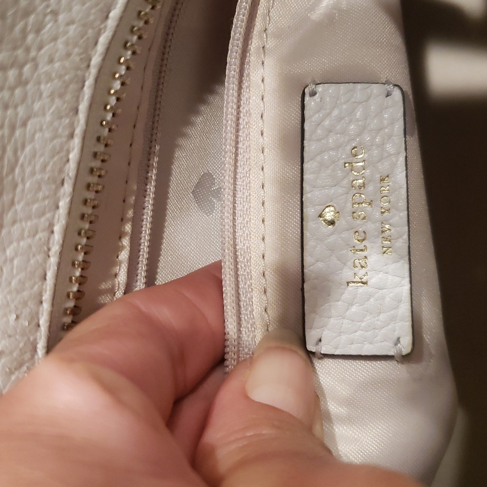 Kate Spade White Satchel with Tassel Accent Size Small - Picture 7 of 11